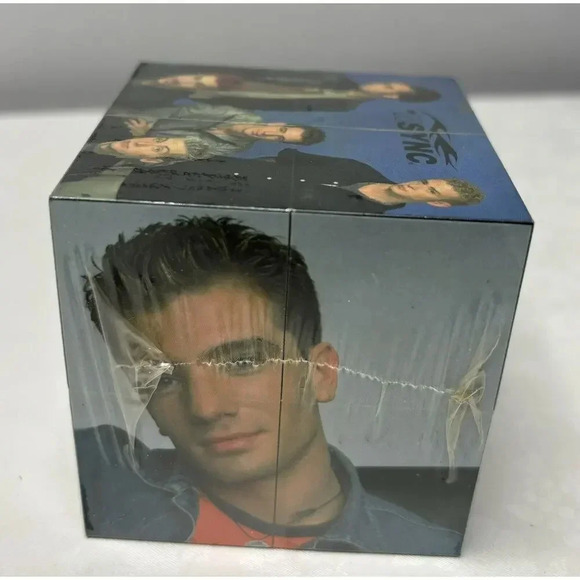 Vintage NSYNC Collectible 3x3" Photo Cube Puzzle - Justin Timberlake, Lance Bass - Picture 2 of 4